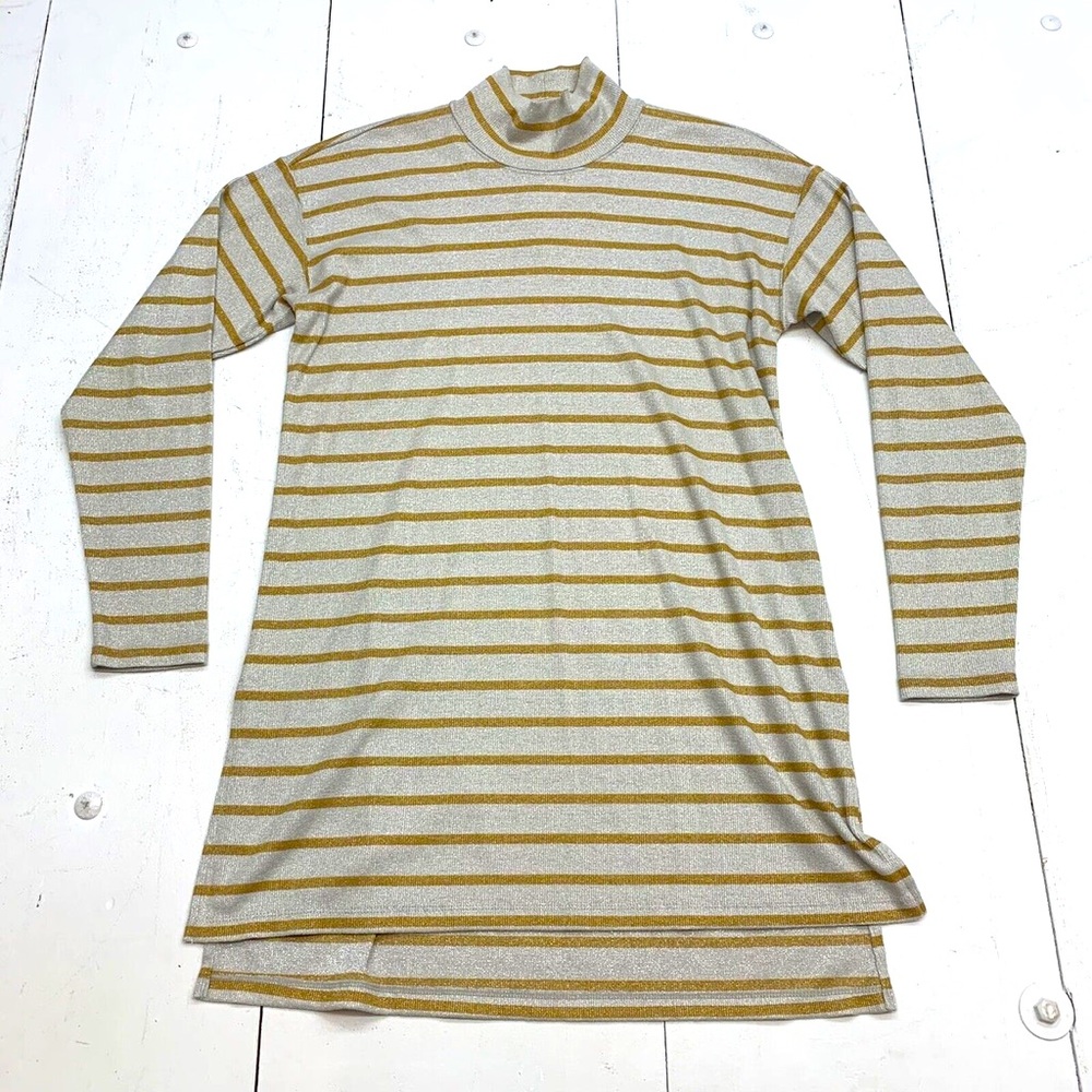 Vanessa Virginia | Anthropologie | Metallic Turtleneck Tunic